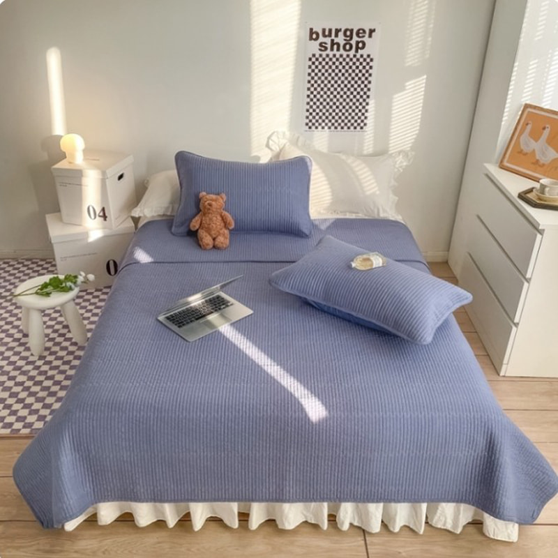 Set penutup renda renda solid quilted