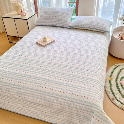 Kapas murni berlapis bedcover keanggunan nyaman lembut
