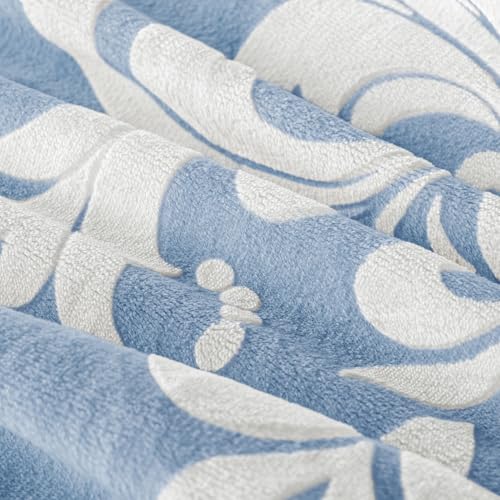 Selimut Musim Dingin Flanel Cetak Burnout, Selimut Mewah Bohemian dengan Dukungan Microfiber Ultra Lembut, Tempat Tidur Hangat Sepanjang Musim